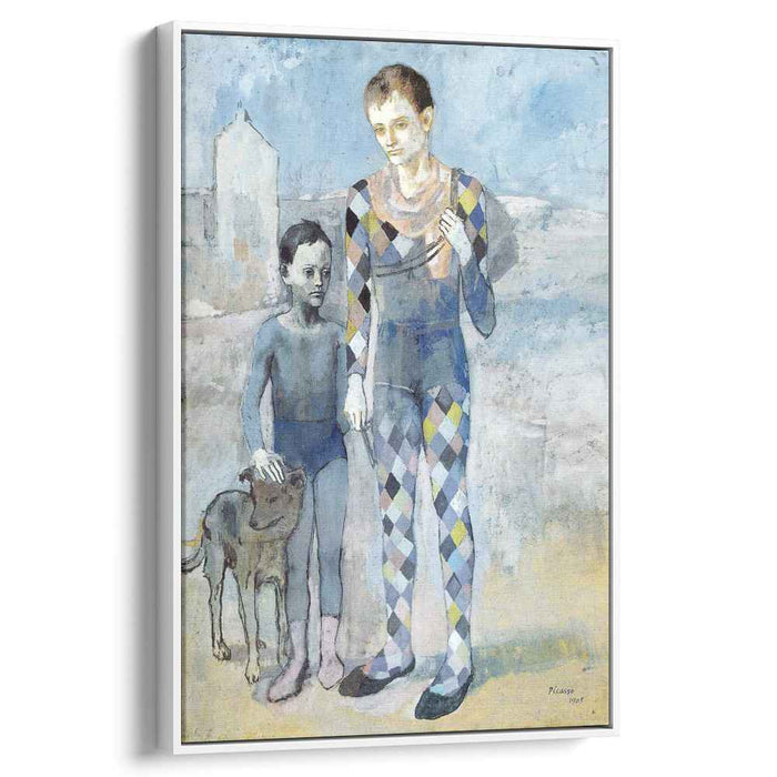Two acrobats with a dog (1905) by Pablo Picasso