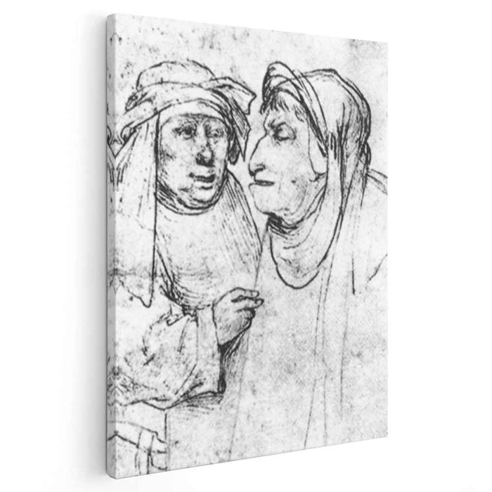 Two Caricatured Heads by Hieronymus Bosch