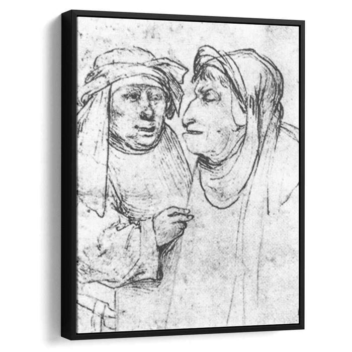 Two Caricatured Heads by Hieronymus Bosch