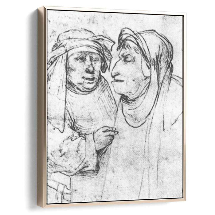 Two Caricatured Heads by Hieronymus Bosch