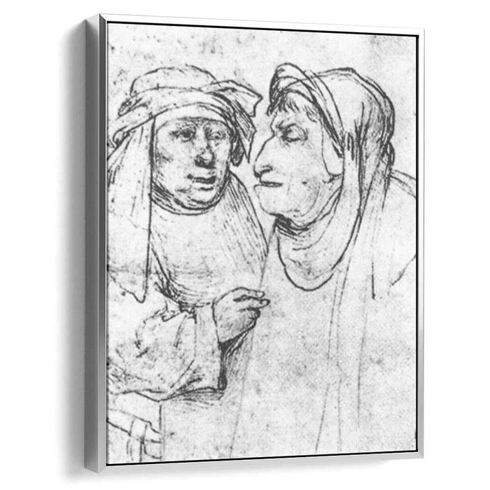 Two Caricatured Heads by Hieronymus Bosch