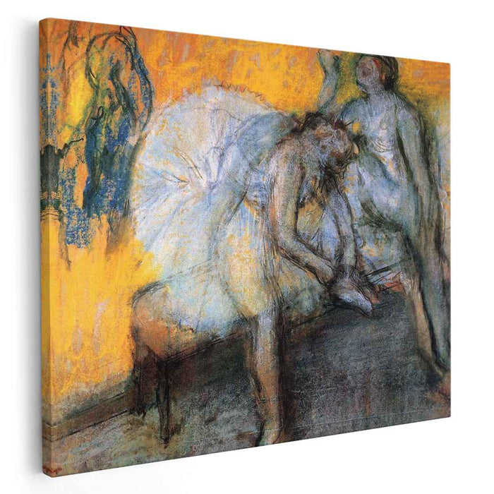 Two Dancers in Yellow and Pink (1910) by Edgar Degas