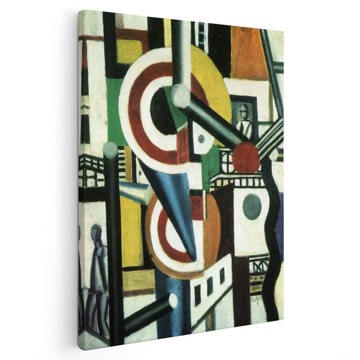 Two discs in the city (1918) by Fernand Leger