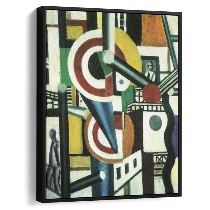 Two discs in the city (1918) by Fernand Leger