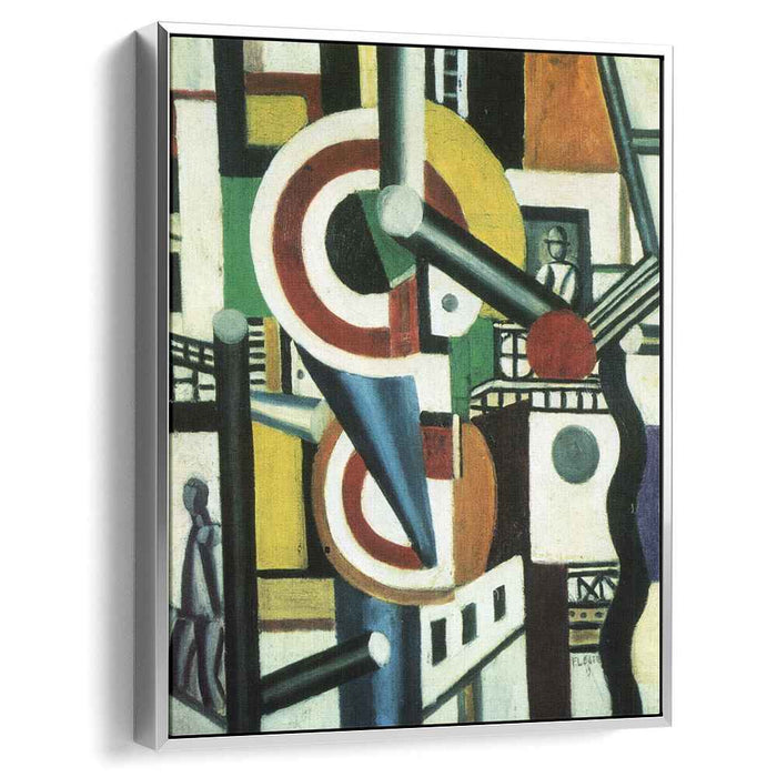 Two discs in the city (1918) by Fernand Leger