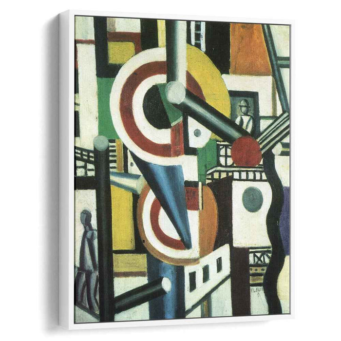 Two discs in the city (1918) by Fernand Leger
