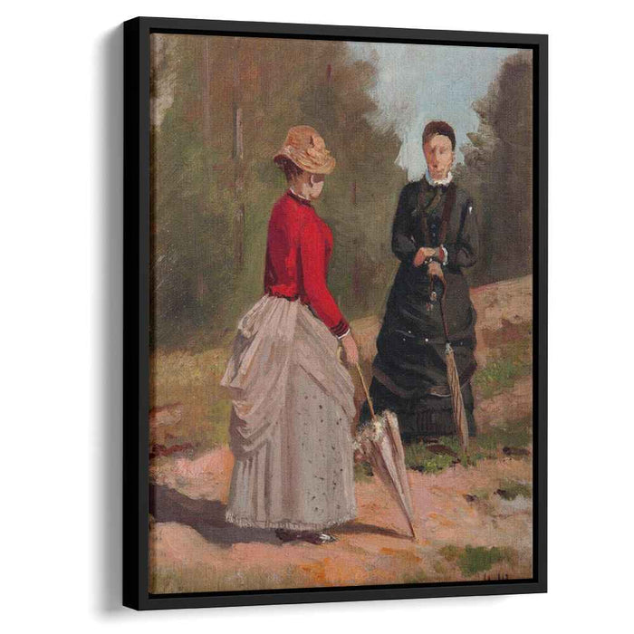 Two female figures by Ivan Shishkin