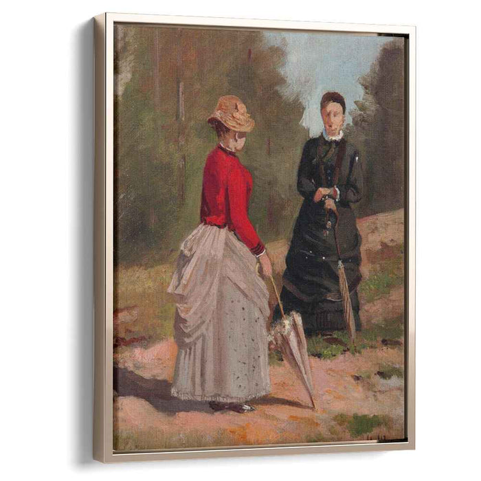 Two female figures by Ivan Shishkin
