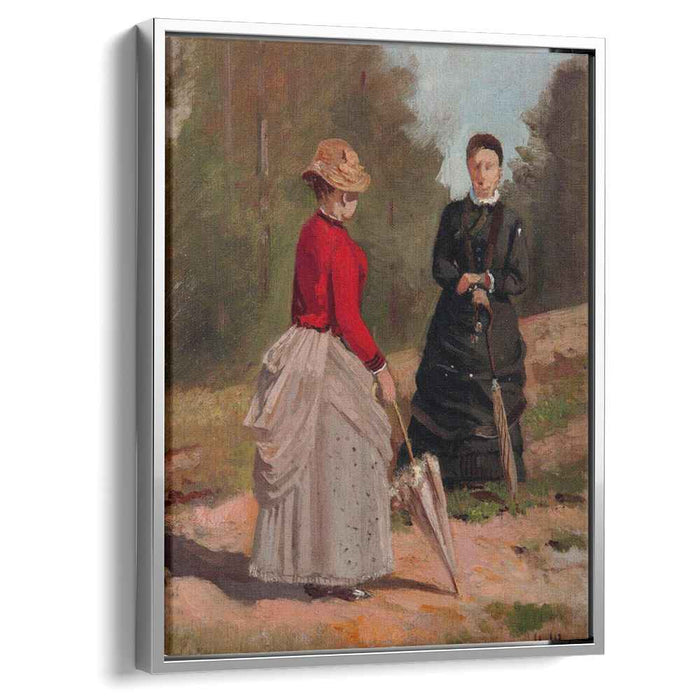 Two female figures by Ivan Shishkin