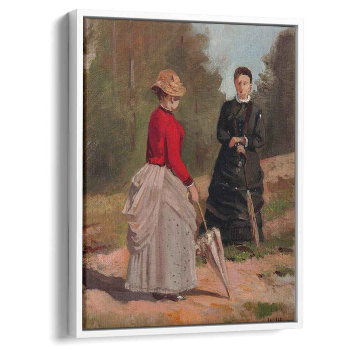 Two female figures by Ivan Shishkin