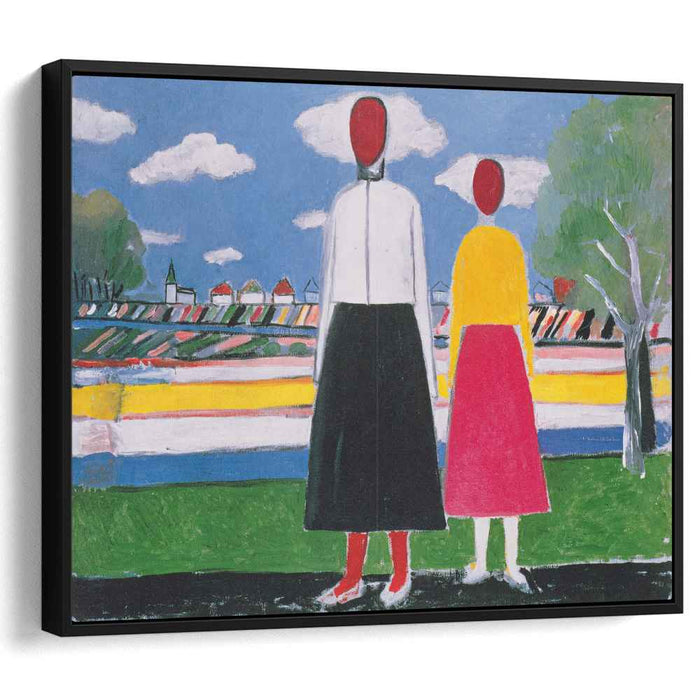 Two Figures in a Landscape (1932) by Kazimir Malevich