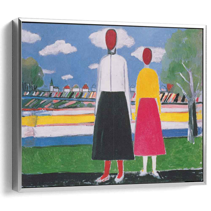 Two Figures in a Landscape (1932) by Kazimir Malevich