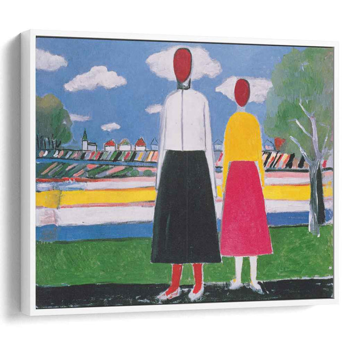 Two Figures in a Landscape (1932) by Kazimir Malevich