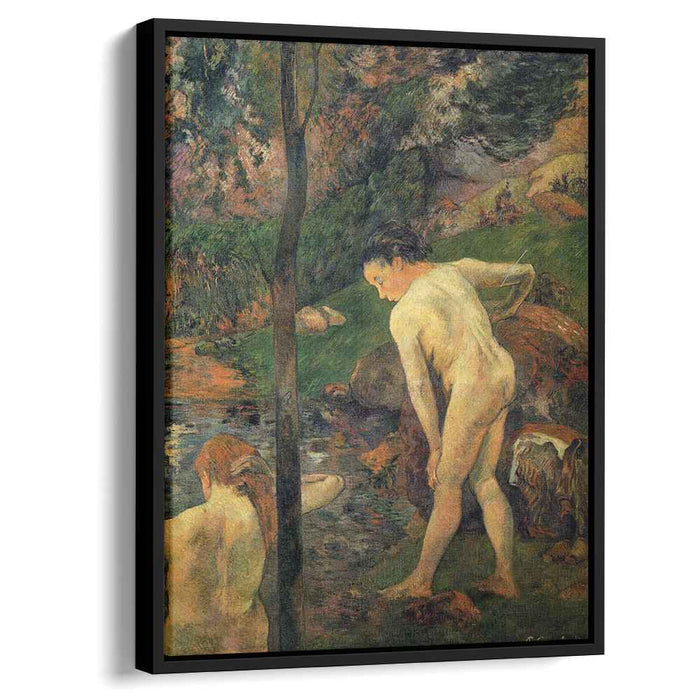 Two girls bathing (1887) by Paul Gauguin