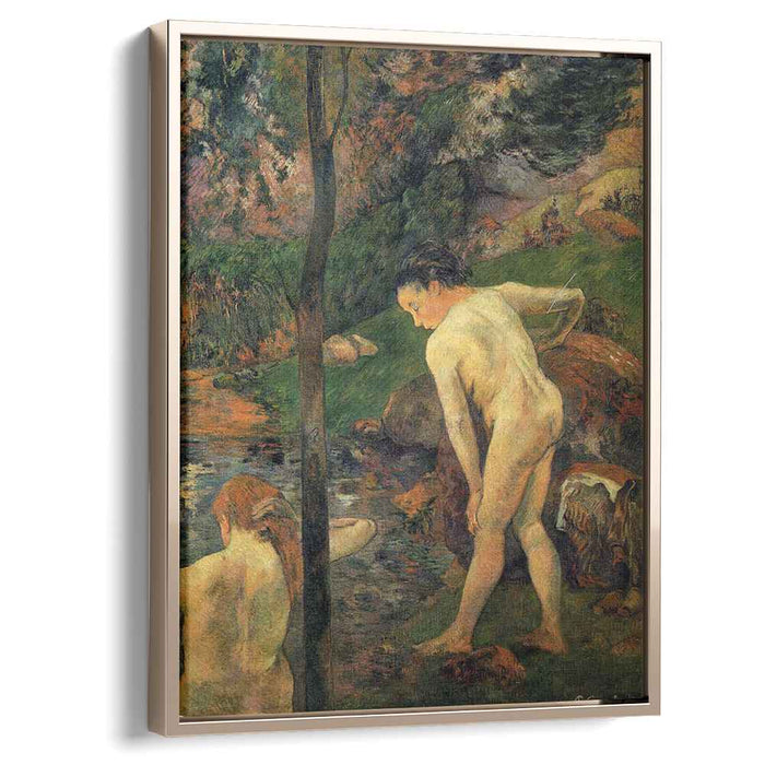 Two girls bathing (1887) by Paul Gauguin