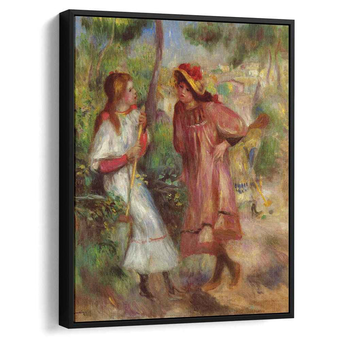 Two Girls in the Garden at Montmartre (1895) by Pierre-Auguste Renoir