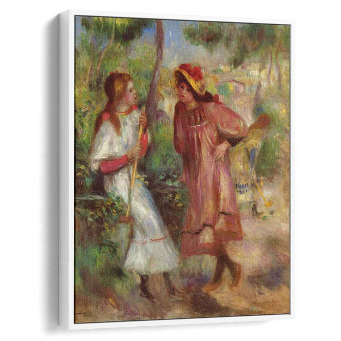 Two Girls in the Garden at Montmartre (1895) by Pierre-Auguste Renoir