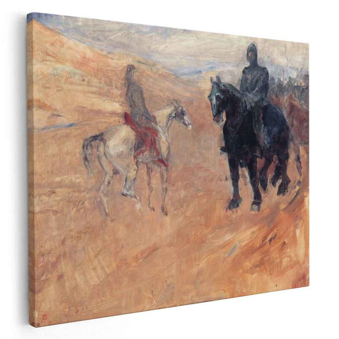 Two Knights in Armor (1900) by Henri de Toulouse-Lautrec