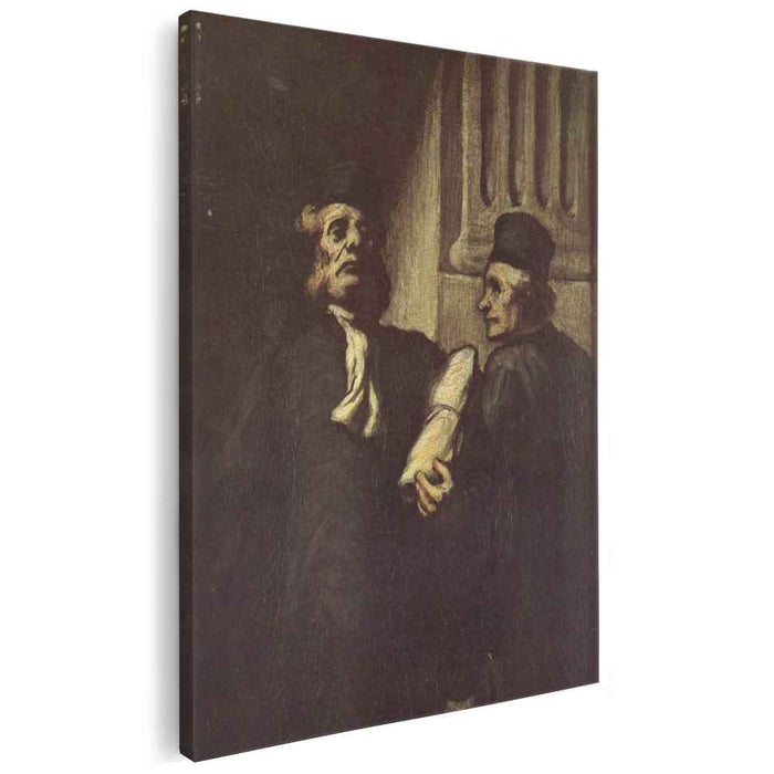 Two Lawyers by Honore Daumier