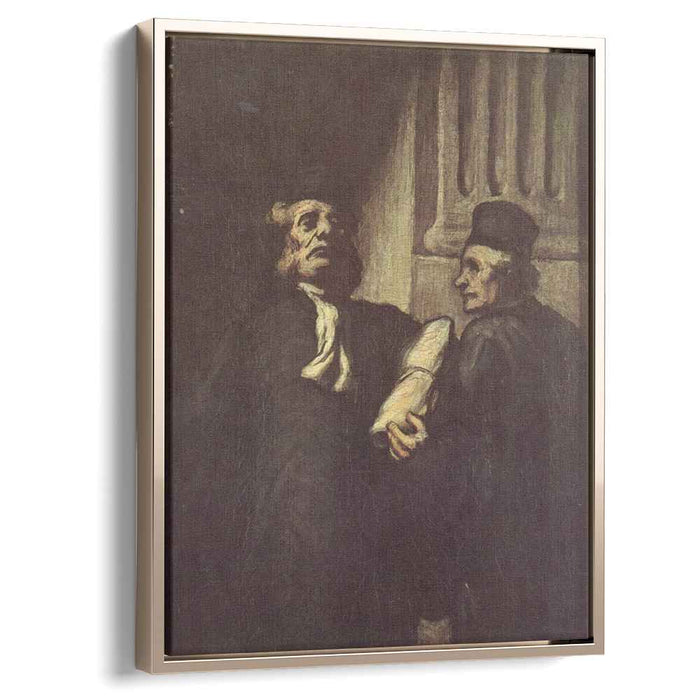 Two Lawyers by Honore Daumier