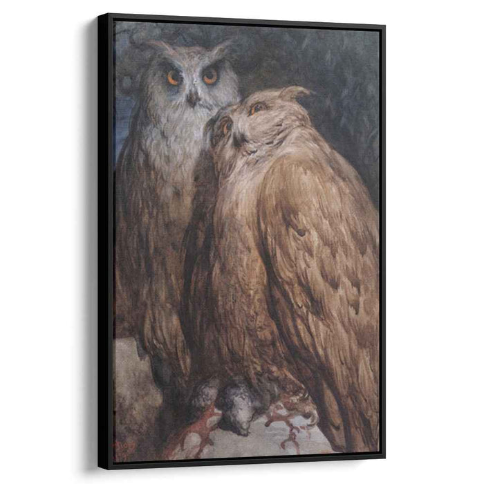 Two Owls by Gustave Dore