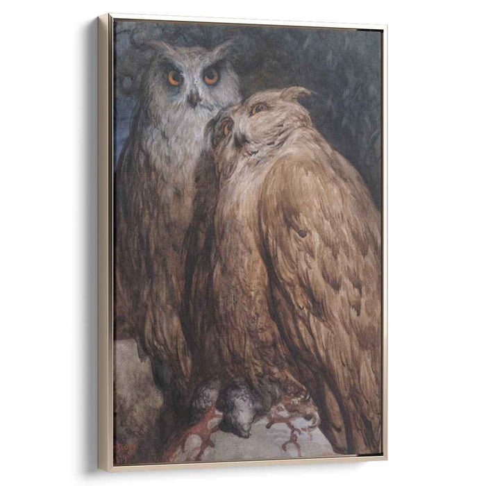 Two Owls by Gustave Dore