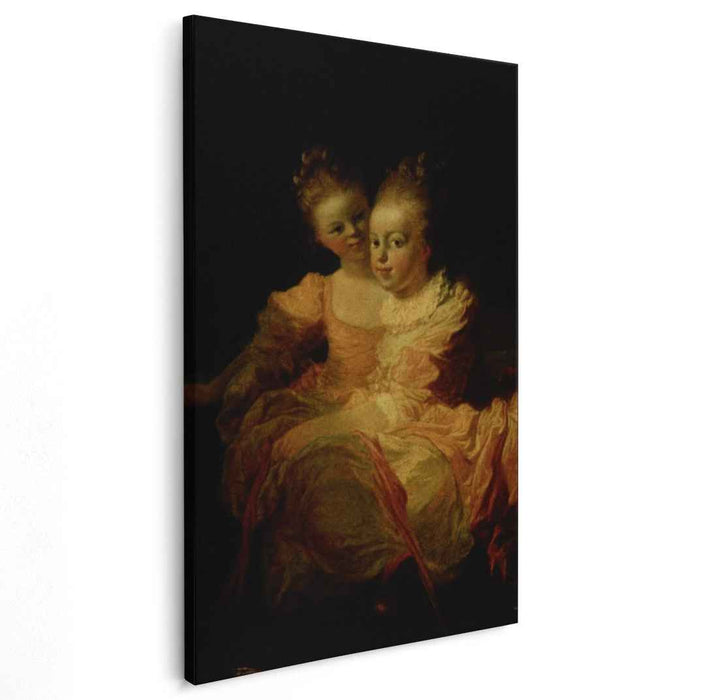 Two sisters by Jean-Honore Fragonard
