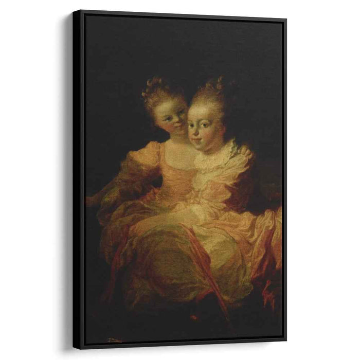 Two sisters by Jean-Honore Fragonard