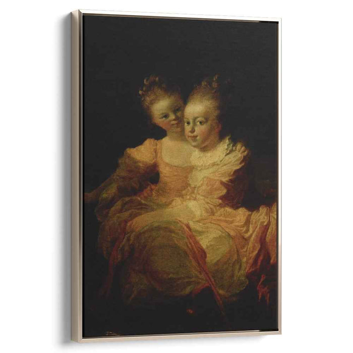 Two sisters by Jean-Honore Fragonard