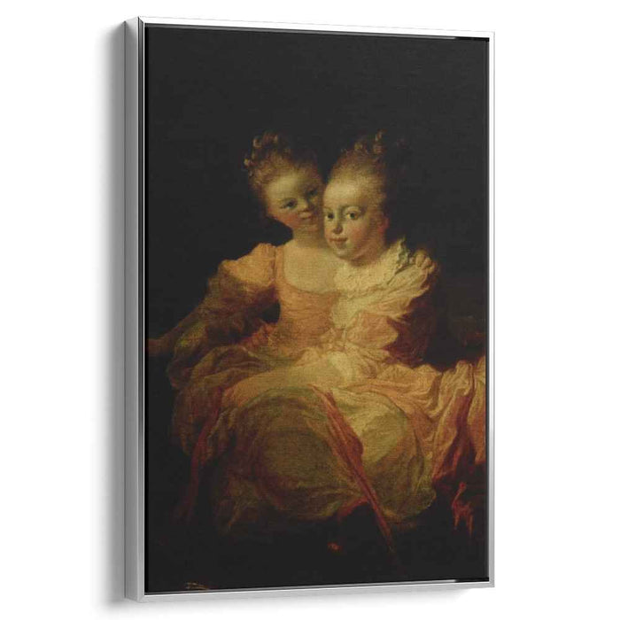 Two sisters by Jean-Honore Fragonard