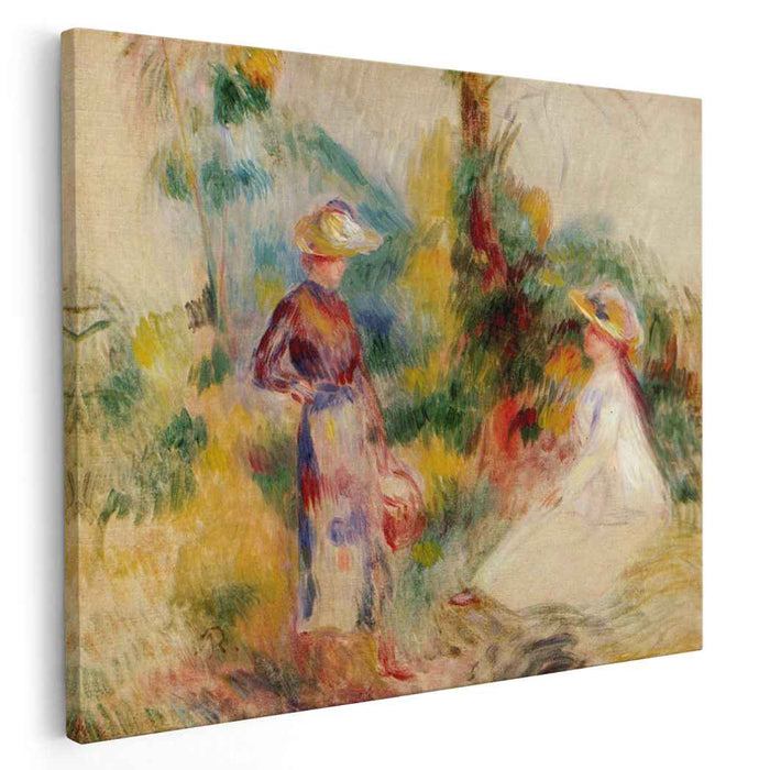 Two Women in a Garden (1906) by Pierre-Auguste Renoir