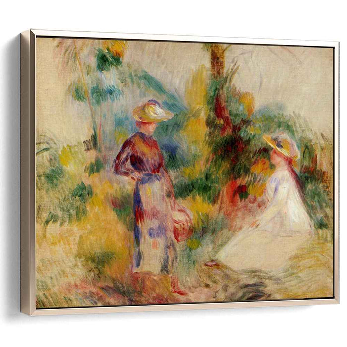 Two Women in a Garden (1906) by Pierre-Auguste Renoir