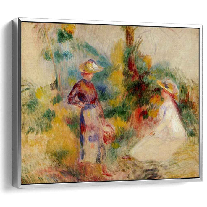 Two Women in a Garden (1906) by Pierre-Auguste Renoir