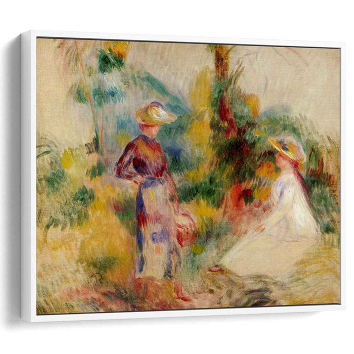 Two Women in a Garden (1906) by Pierre-Auguste Renoir