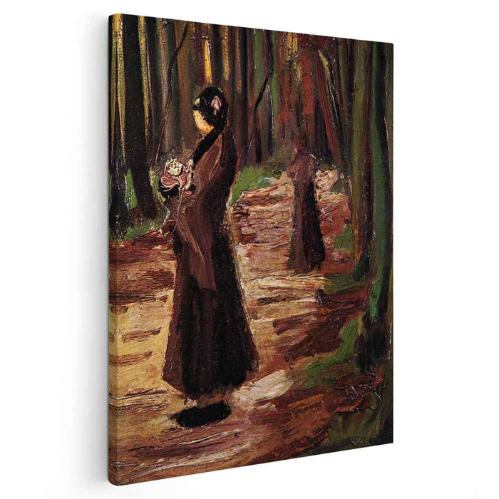 Two Women in the Woods (1882) by Vincent van Gogh