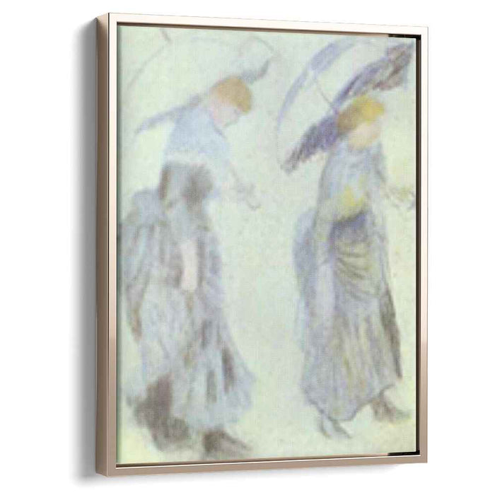 Two Women with Umbrellas by Pierre-Auguste Renoir