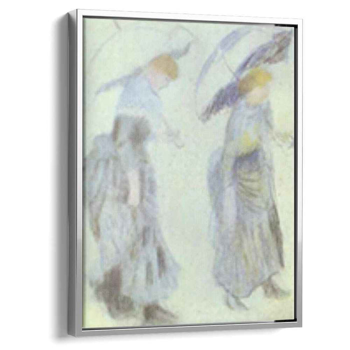 Two Women with Umbrellas by Pierre-Auguste Renoir