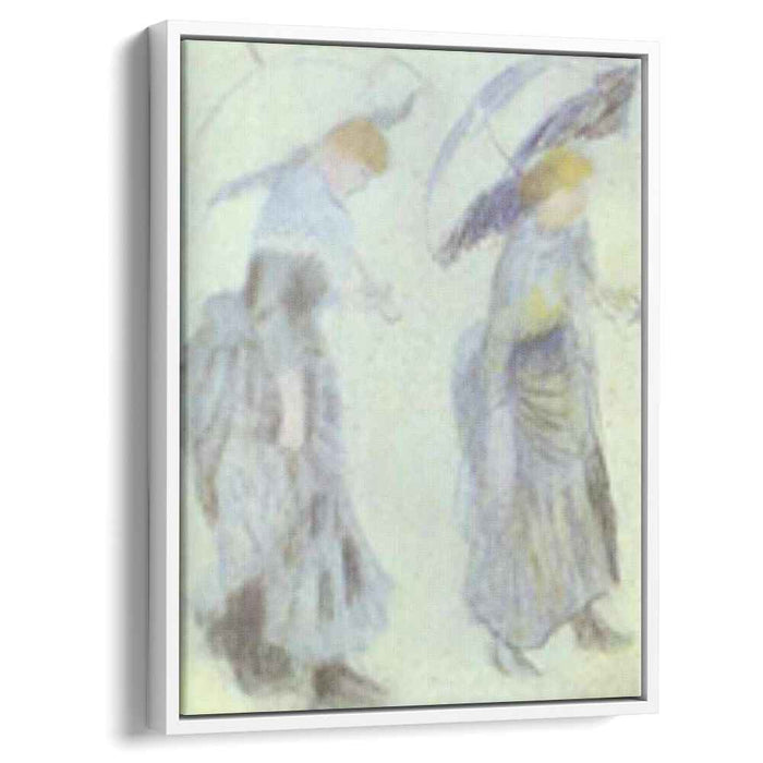 Two Women with Umbrellas by Pierre-Auguste Renoir