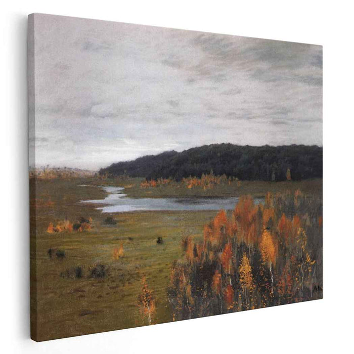 Valley of the River. Autumn. (1896) by Isaac Levitan