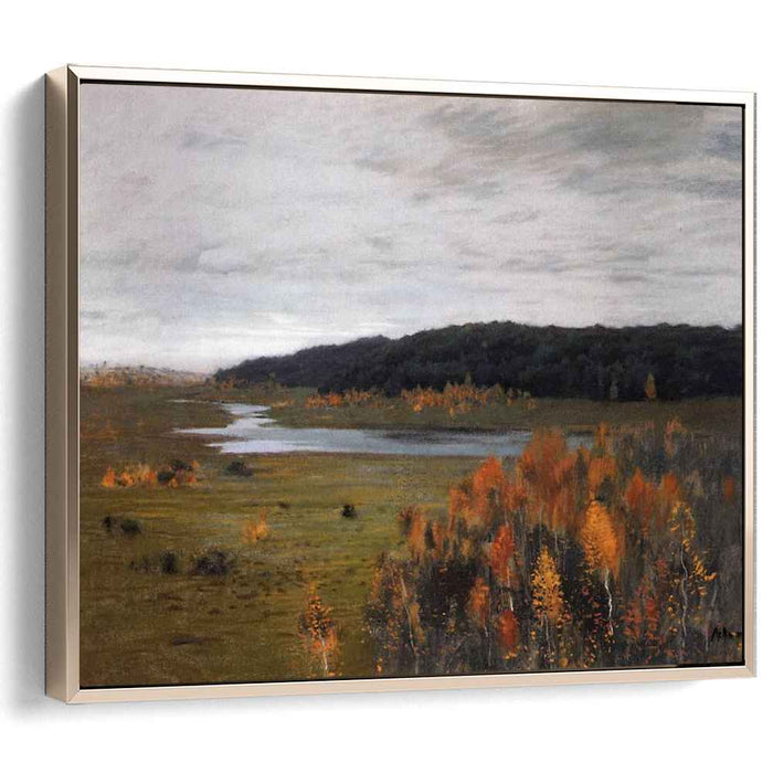 Valley of the River. Autumn. (1896) by Isaac Levitan