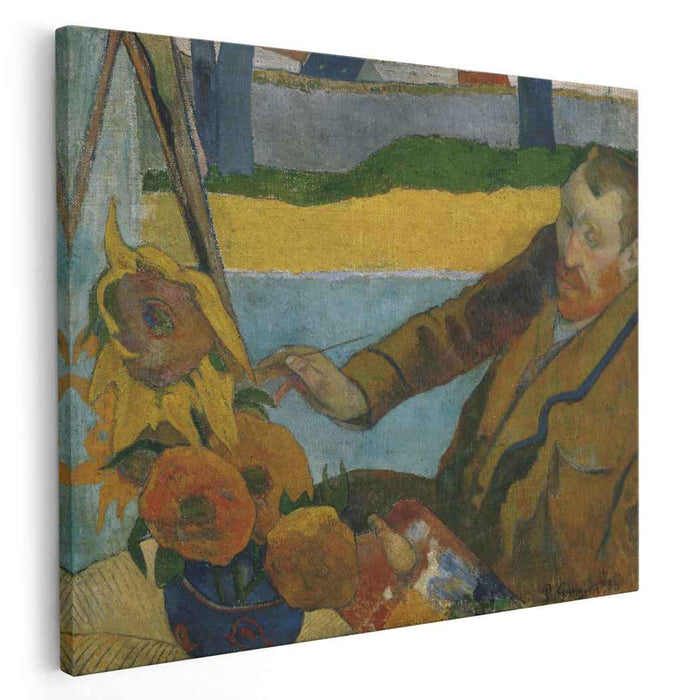 Van Gogh Painting Sunflowers (1888) by Paul Gauguin