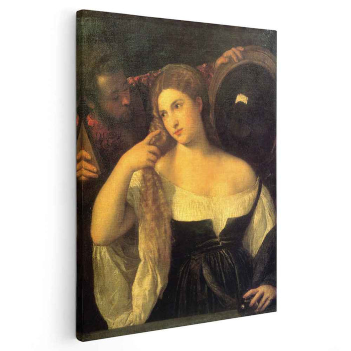 Woman with a Mirror (1515) by Titian