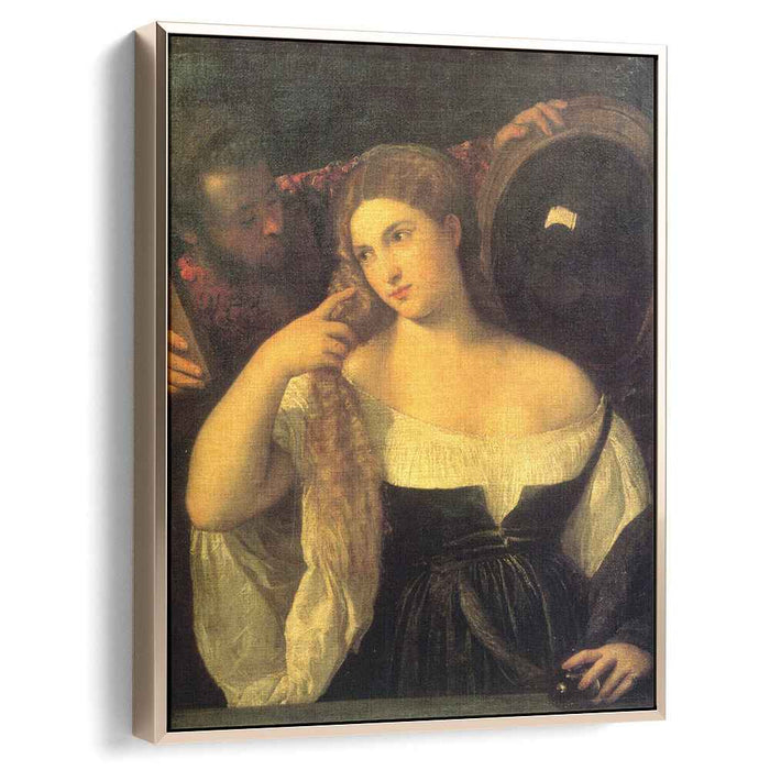 Woman with a Mirror (1515) by Titian