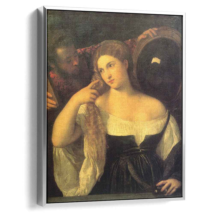 Woman with a Mirror (1515) by Titian