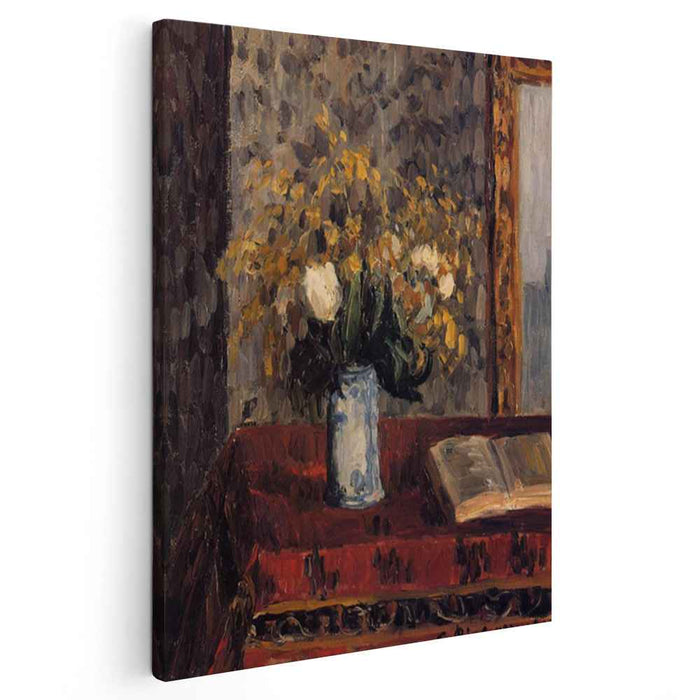 Vase of Flowers, Tulips and Garnets by Camille Pissarro
