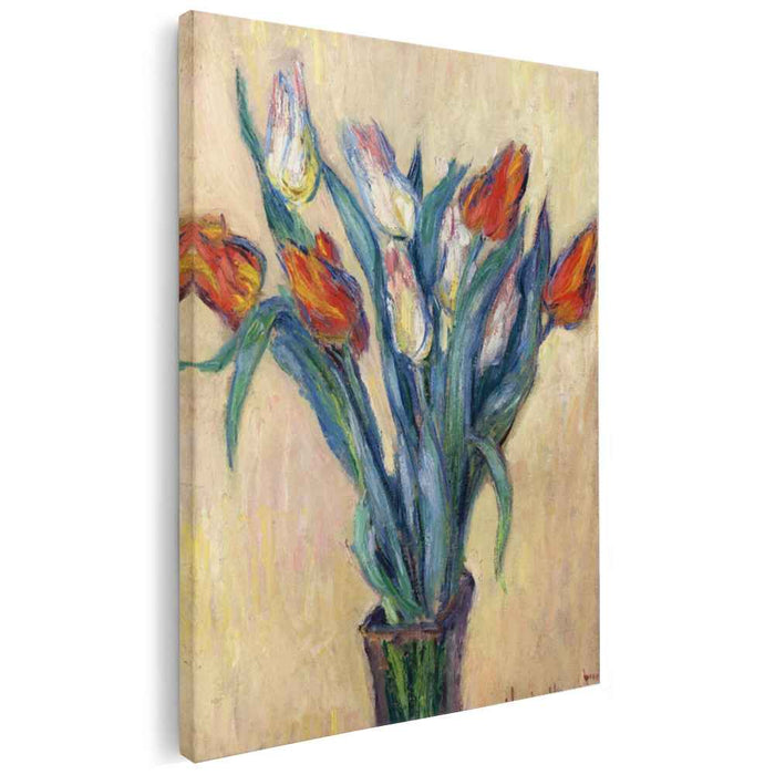 Vase of Tulips (1885) by Claude Monet