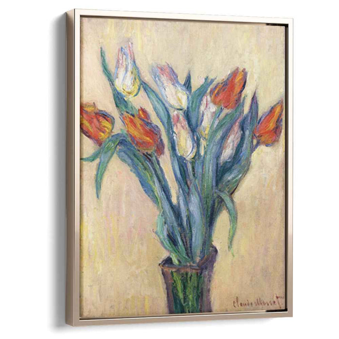 Vase of Tulips (1885) by Claude Monet