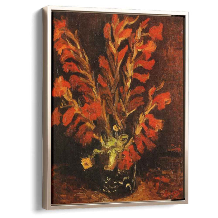 Vase with Red Gladioli (1886) by Vincent van Gogh