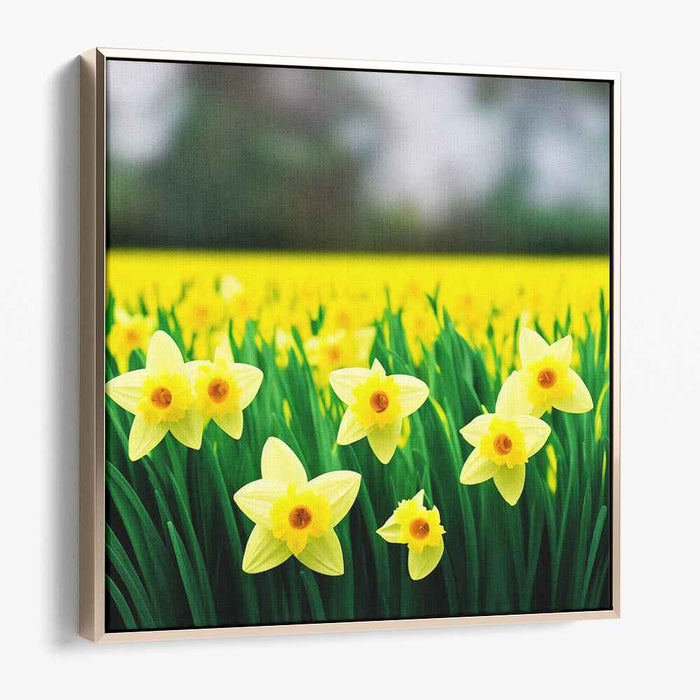 Renewal in Full Bloom: A Vibrant Spring Bloom Canvas Art Print