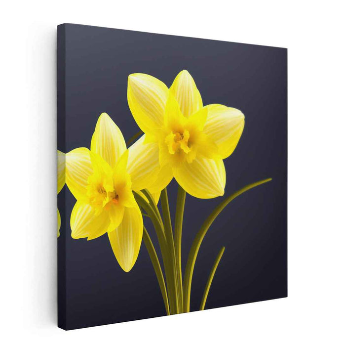 Blooms Illusion: Realistic Floral Canvas Art Print